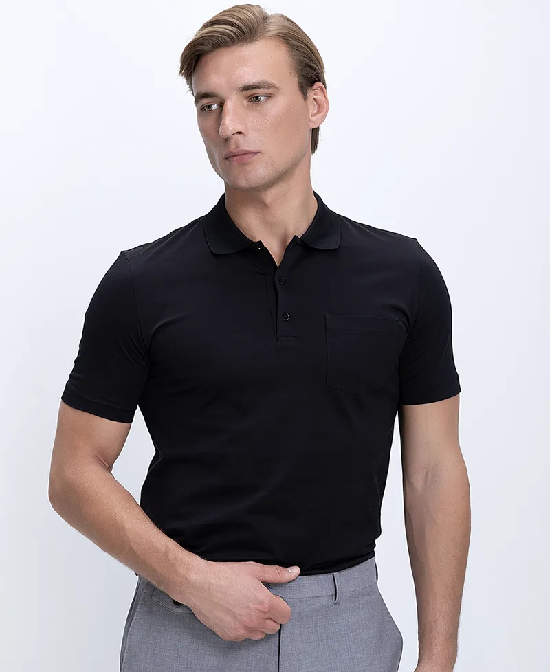 Kaiserhoff Ανδρικό Polo Βαμβακερό Με Τσέπη Στήθους Regular Fit