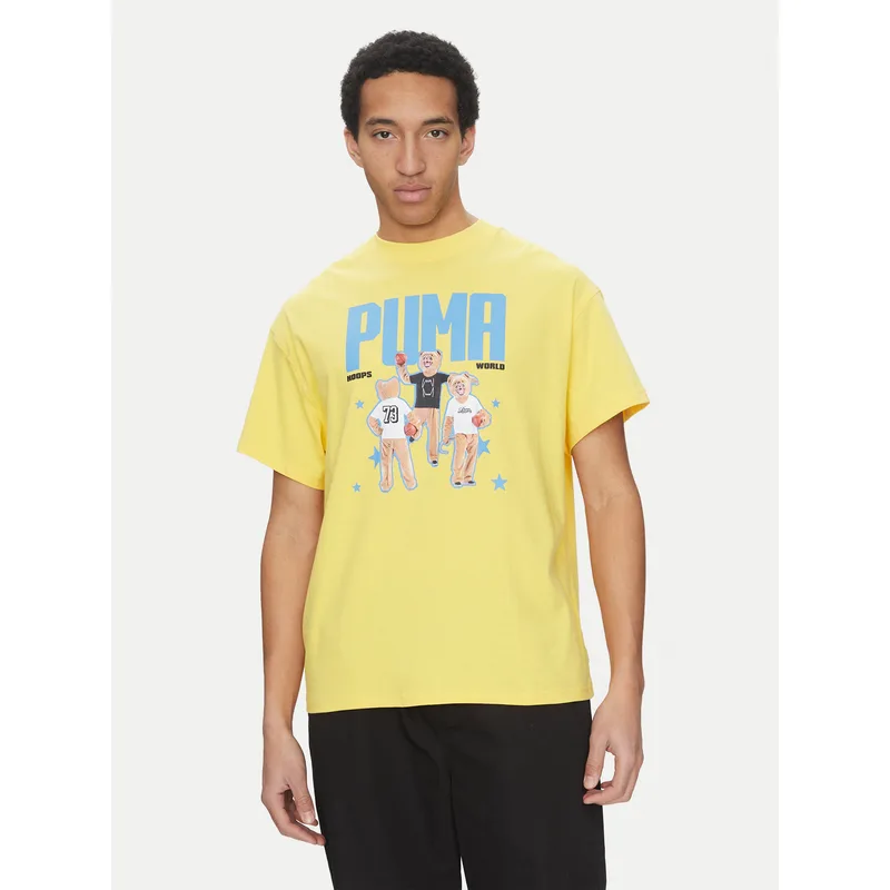 Puma T-Shirt Dylan's World 630257 Κίτρινο Regular Fit