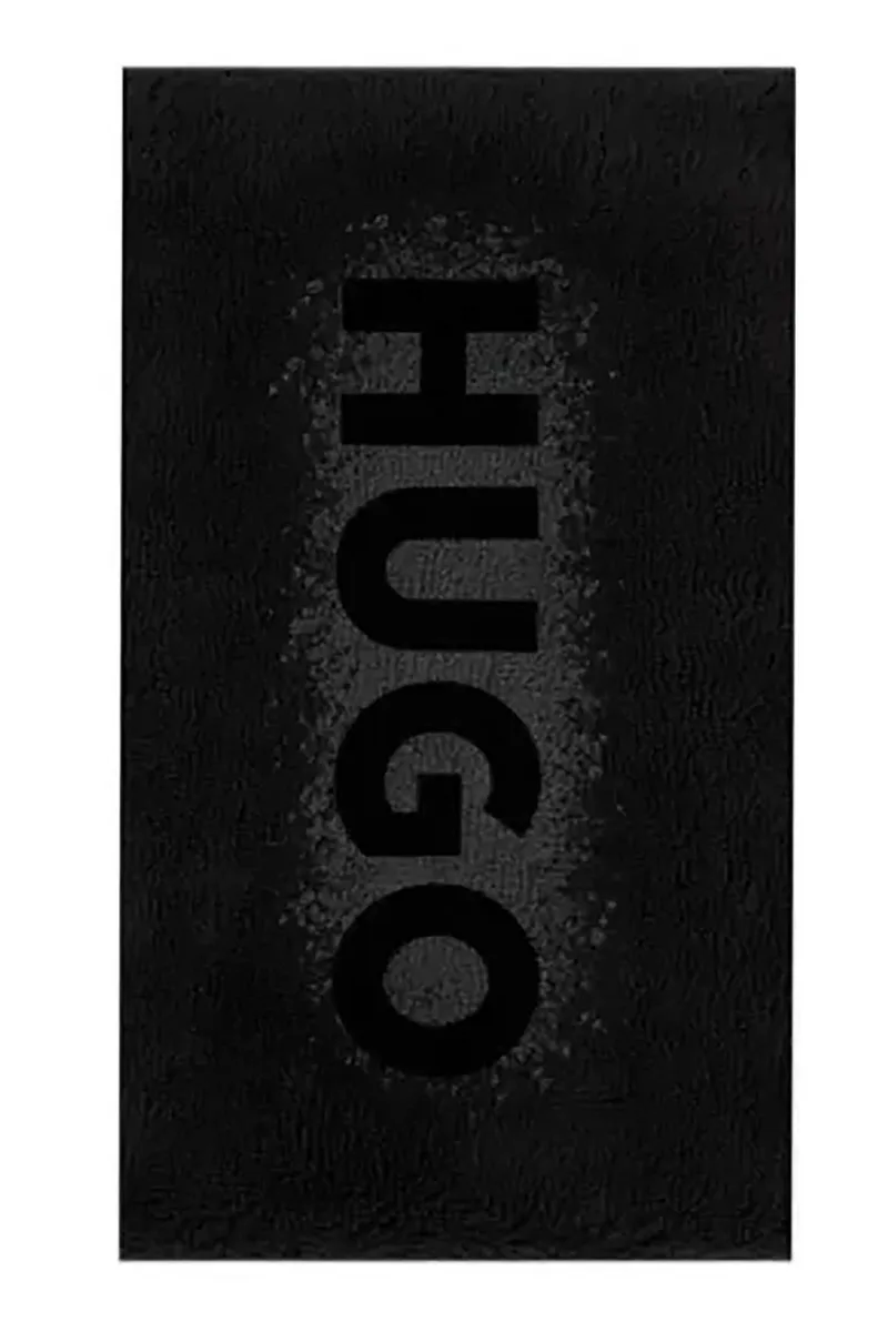 Hugo Boss unisex πετσέτα θαλάσσης με logo print - 50561230 Μαύρο