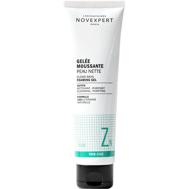 Novexpert Trio-Zinc Clear Skin Foaming Gel Αφρώδες Τζελ Καθαρισμού Κατάλληλο για Επιδερμίδα με Τάση Ακμής 150g