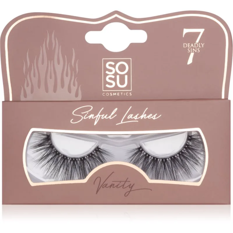 SOSU Cosmetics 7 Deadly Sins Lashes τεχνητές βλεφαρίδες Vanity 1 τμχ