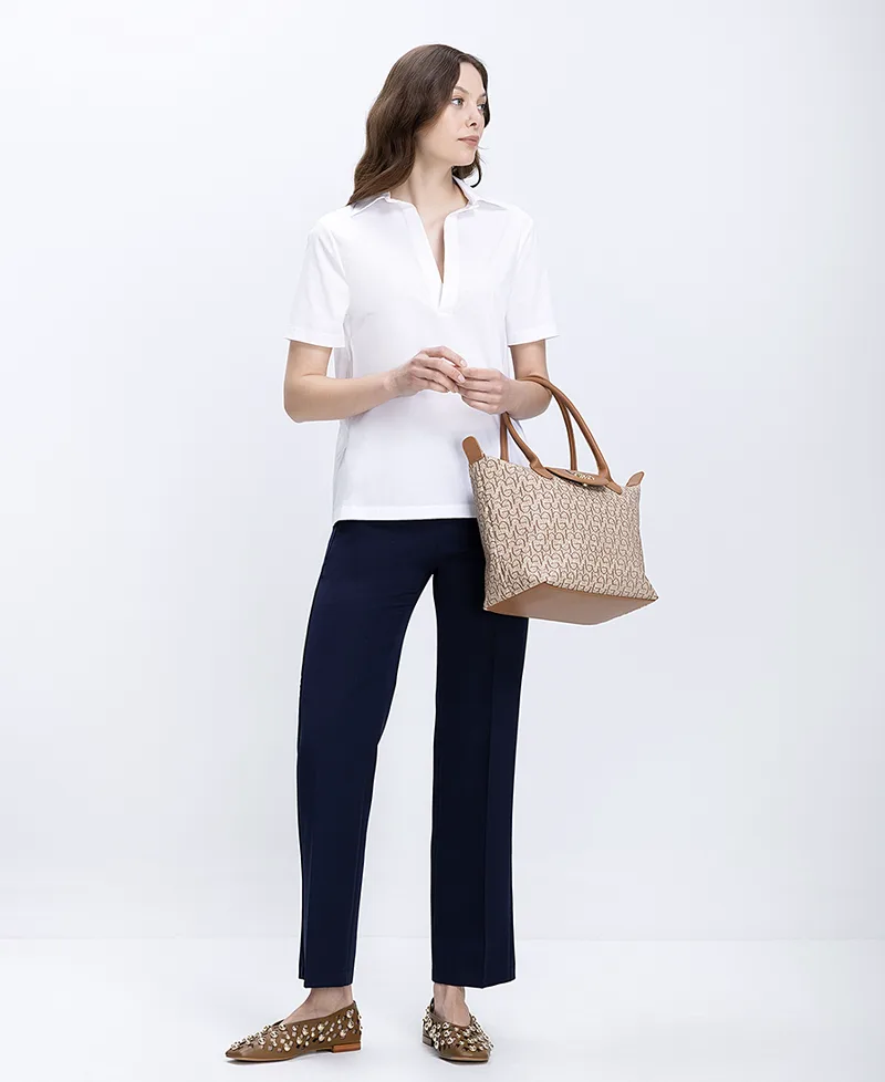 Γυναικείο Παντελόνι Cropped Tailored Fit Με Τσάκιση
