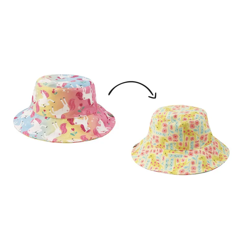 Καπέλο Διπλής Όψης UPF50 6-24μηνών Unicorn-Giraffe FlapJackKids FJKPH204S (Μέγεθος: 6-24 Μηνών) - FlapJackKids - FJKPH204S