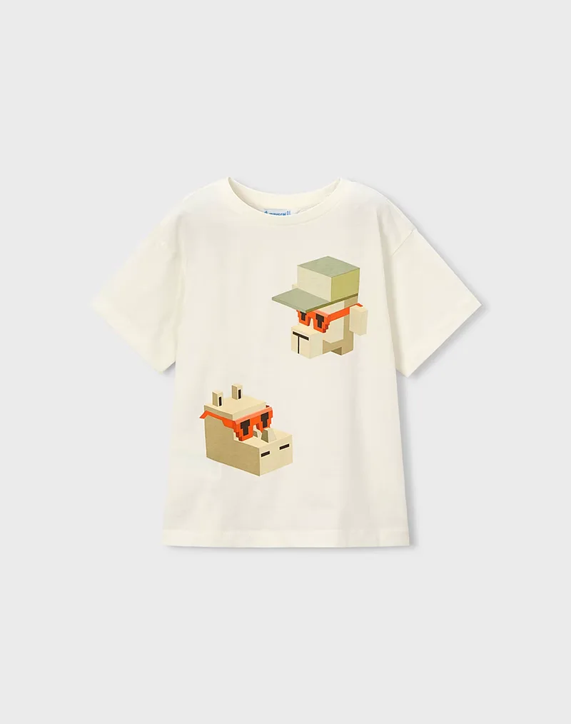 MAYORAL ΜΠΛΟΥΖΑ ΚΟΝΤΟΜΑΝ MIX AND MATCH 03078-072 Cream