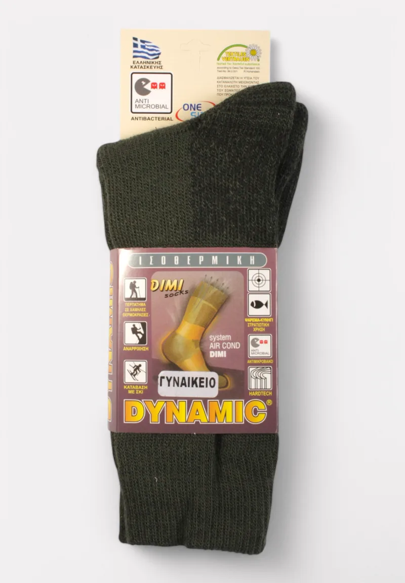 Κάλτσα γυναικεία ισοθερμική Dimi Socks Dynamic Green DS502G-5-Πράσινο