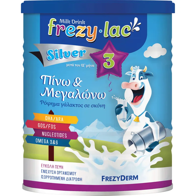 Frezyderm Frezylac Silver 3 Αγελαδινό Γάλα 3ης Βρεφικής Ηλικίας Μετά τον 12ο Μήνα 400g