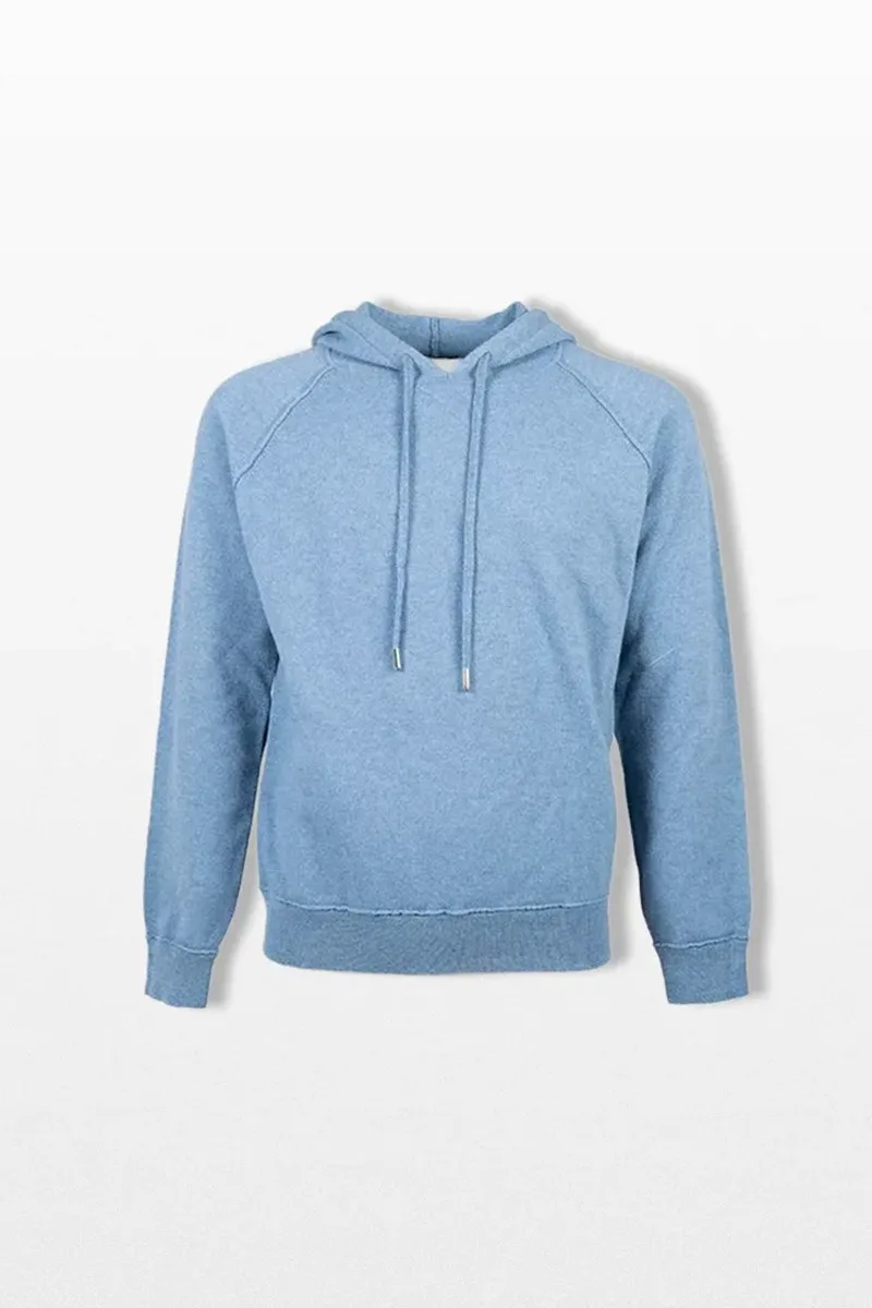+39MASQ Ανδρικό Μπλε Knitted Hoodie In Blue