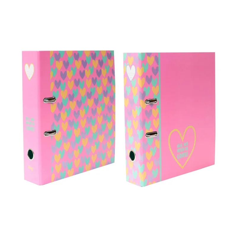 Κλασέρ Ancor 2 Κρίκων Α4 με Ράχη 8cm B'Log Hearts 124095 (Τυχαία επιλογή)