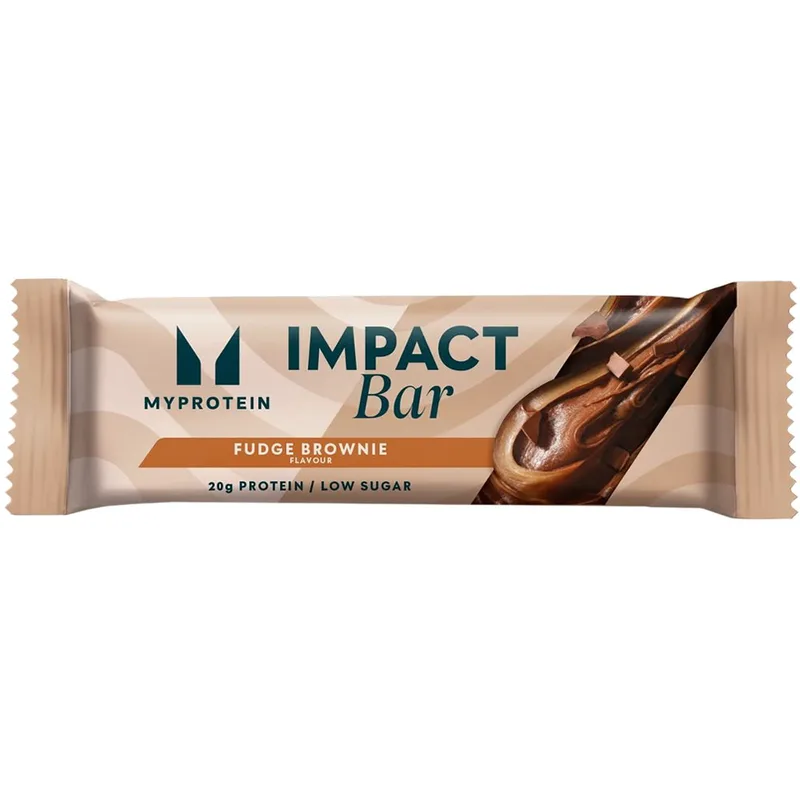 My Protein Impact Bar Μπάρα Υψηλής Περιεκτικότητας σε Πρωτεΐνη για Υποστήριξη της Ανάπτυξης & της Διατήρησης της Μυϊκής Μάζας με Γεύση Brownie Σοκολάτα - Καραμέλα 64g 1 Τεμάχιο - Fudge Brownie