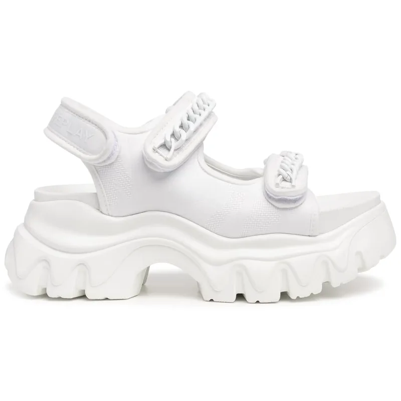REPLAY λευκό chunky σανδάλι Juyce Chain