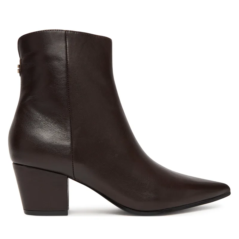 Μποτάκια Guess FLFHAL LEA10 Καφέ