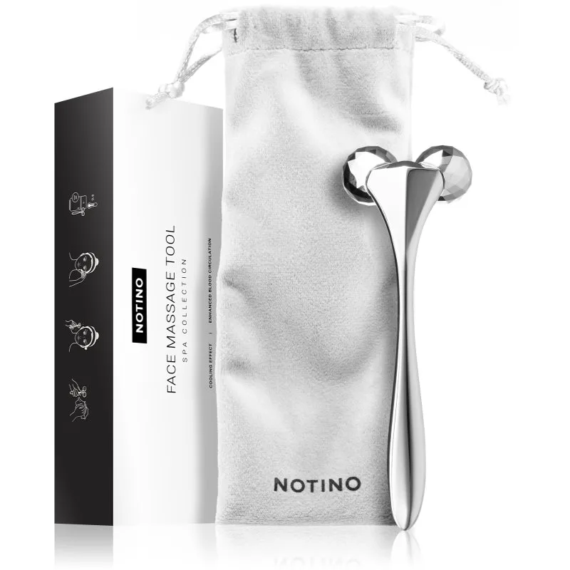Notino Spa Collection Face massage tool οδηγίες για μασάζ για το πρόσωπο Silver 1 τμχ