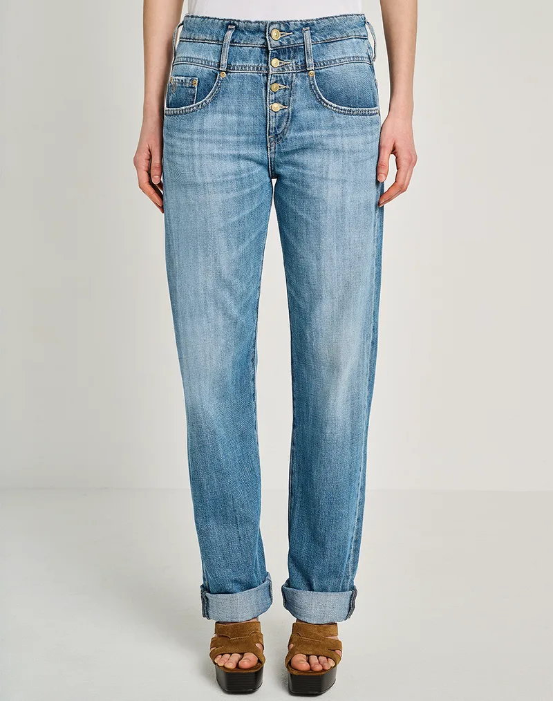 STAFF Irene Hero 2 Wmn Pant Cropped 100%Co 5-913.060.B3.055-.00 DenimLightBlue