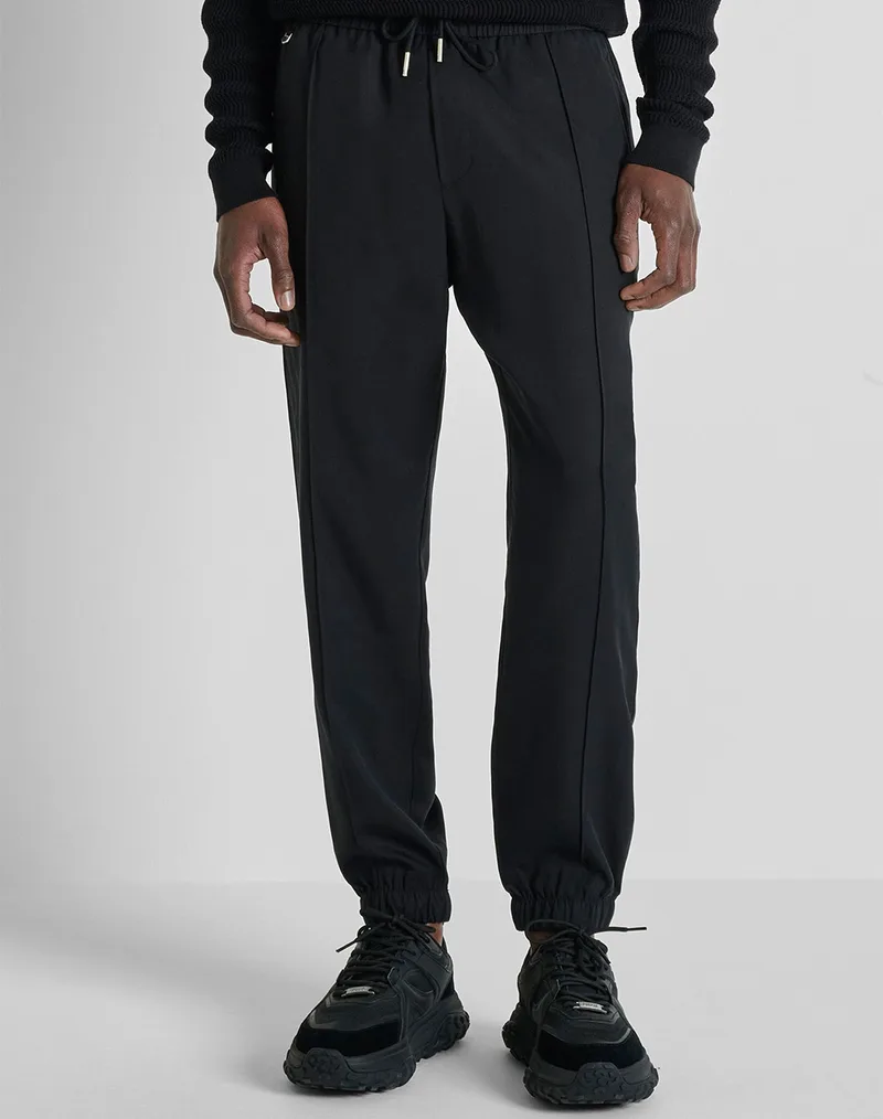 ANTONY MORATO PRE MMTR00777FA800205 TROUSERS NATE REGULAR FIT IN LINEN BLEND FABRIC ΠΑΝΤΕΛΟΝΙ ΑΝΔΡΙΚΟ TR00777800205-9000 Black