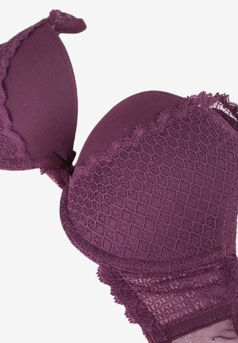 Σετ σουτιέν Soft Cup Norddiva με Brazil Εσώρουχο NRD8099-Μπορντώ