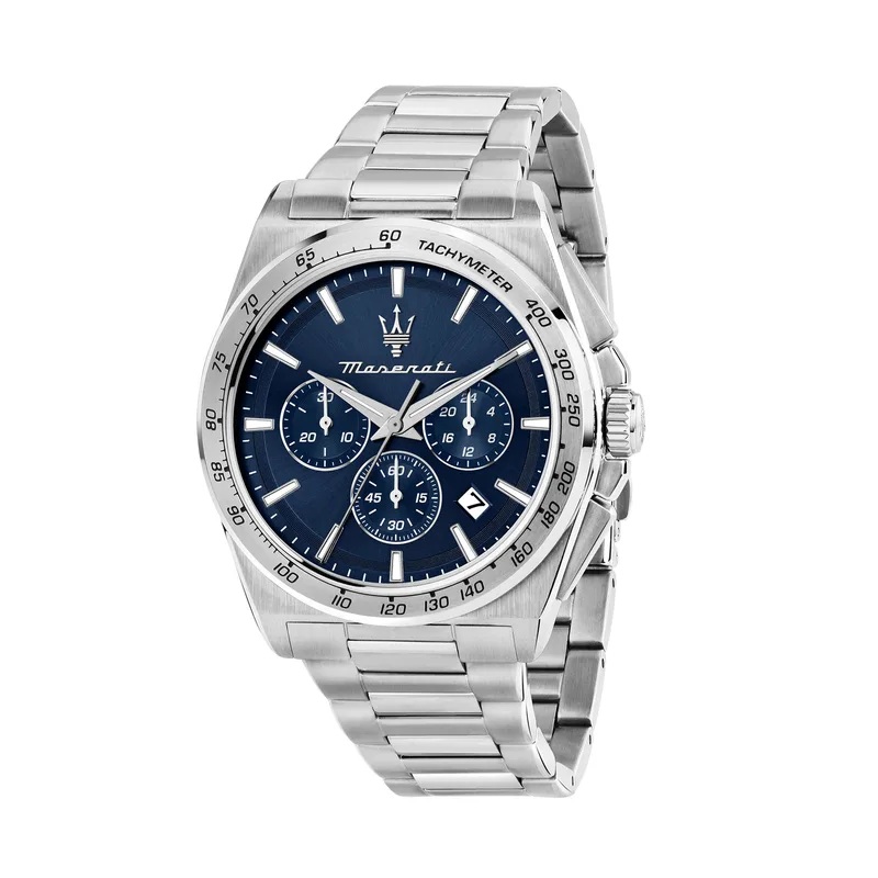 Ρολόι Maserati Velocita Chronograph R8873652014 Ασημί