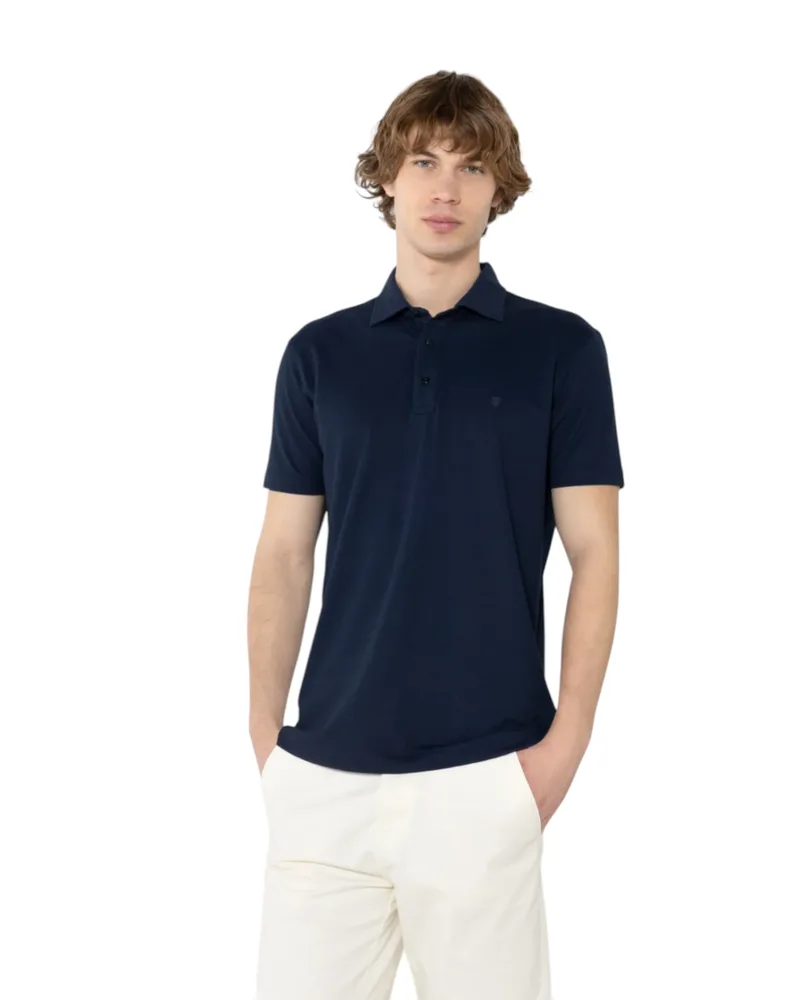 The Bostonians Ανδρική Μπλούζα Polo Pique Tech 3PS1295|B166NV Μπλε