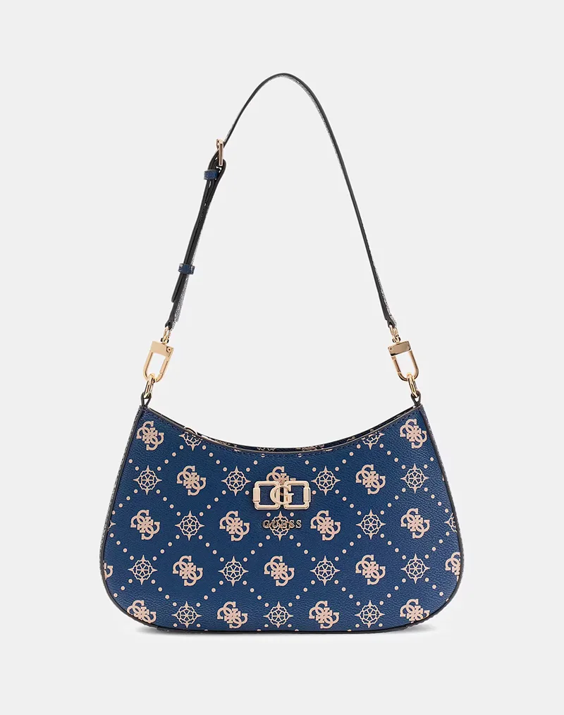 GUESS EMELIE LOGO TOP ZIP SHLDR BAG ΤΣΑΝΤΑ ΓΥΝΑΙΚΕΙΟ HWGP9928180-NLO NavyBlue