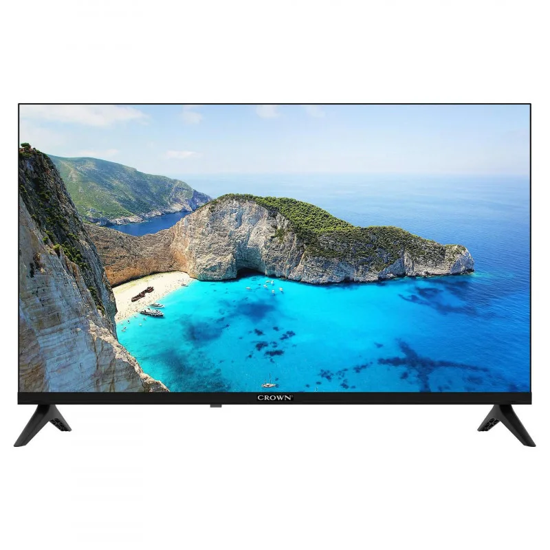 Τηλεόραση Crown 32FB02, 32", 81 cm, HD Ready 1366x768, Κλάση F, Android, Wi-Fi, λειτουργία PVR, Μαύρη