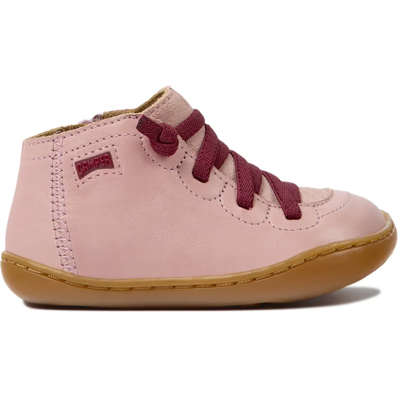 CAMPER Peu - Μπότες Για Firstwalkers - Ροζ, Μέγεθος 20, Smooth leather