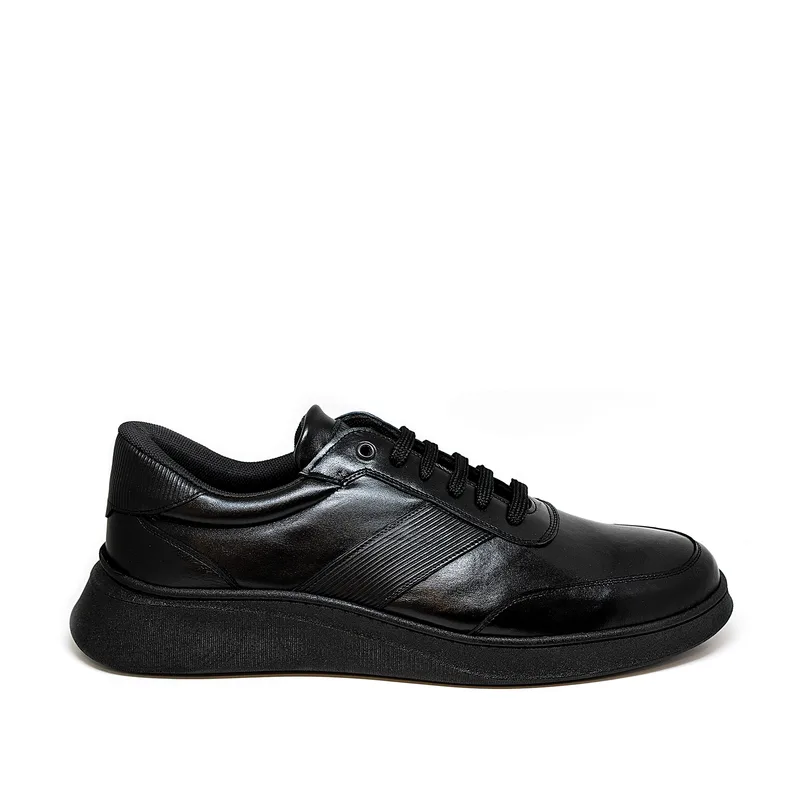 Bigshoes KL20235-01 Δερμάτινο Casual Μαύρο