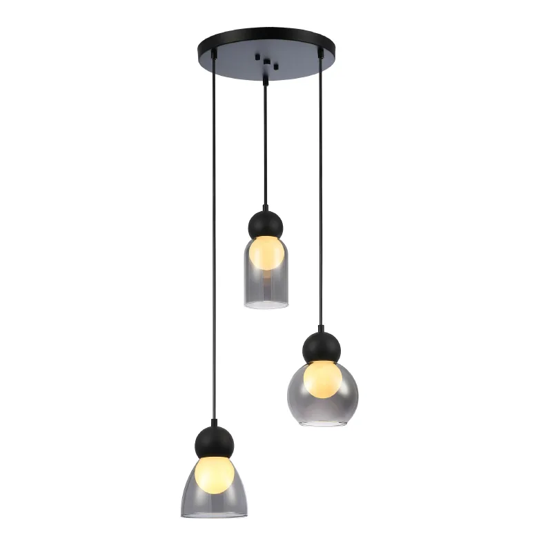 Φωτιστικό Οροφής Τρίφωτο Aca Juliette LT38233PBK Black