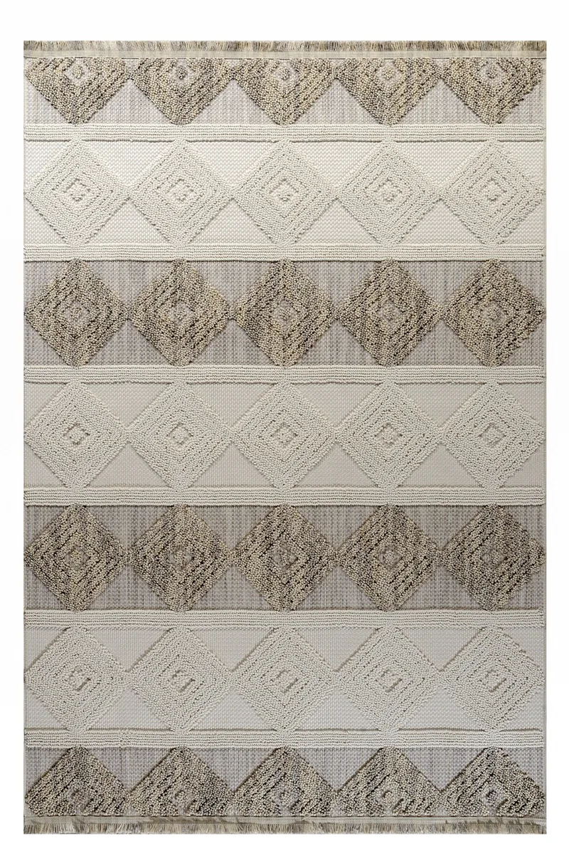 Χαλί GARDEN 61578-ΑΝΘΡΑΚΙ Tzikas Carpets ΣΕΤ ΚΡΕΒ/ΡΑΣ 067X150 (2) / 067X230 (1)