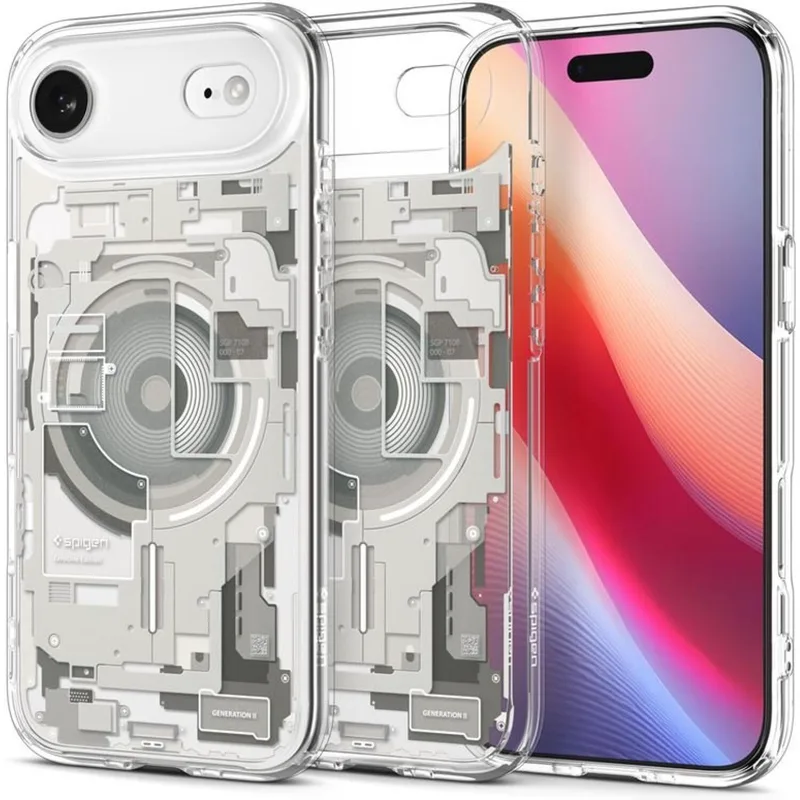 Θήκη iPhone Air Spigen Ultra Hybrid MagFit Ανθεκτική Σκληρή με MagSafe - Zero One Natural Titanium (ACS10319)