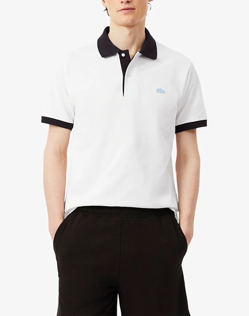 LACOSTE ΜΠΛΟΥΖΑ ΠΟΛΟ ΚΜ POLO SS 3PH2017-1I9 OffWhite