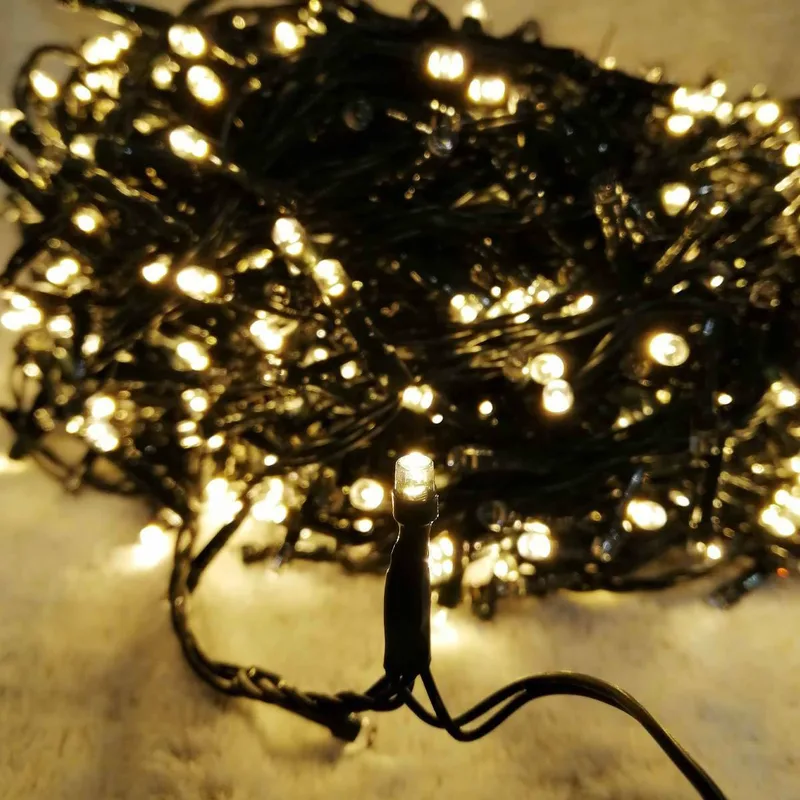 1200 LED Θερμό Λευκό Με Πρόγραμμα Πράσινο Καλώδιο 60m XLALED1200-GWW