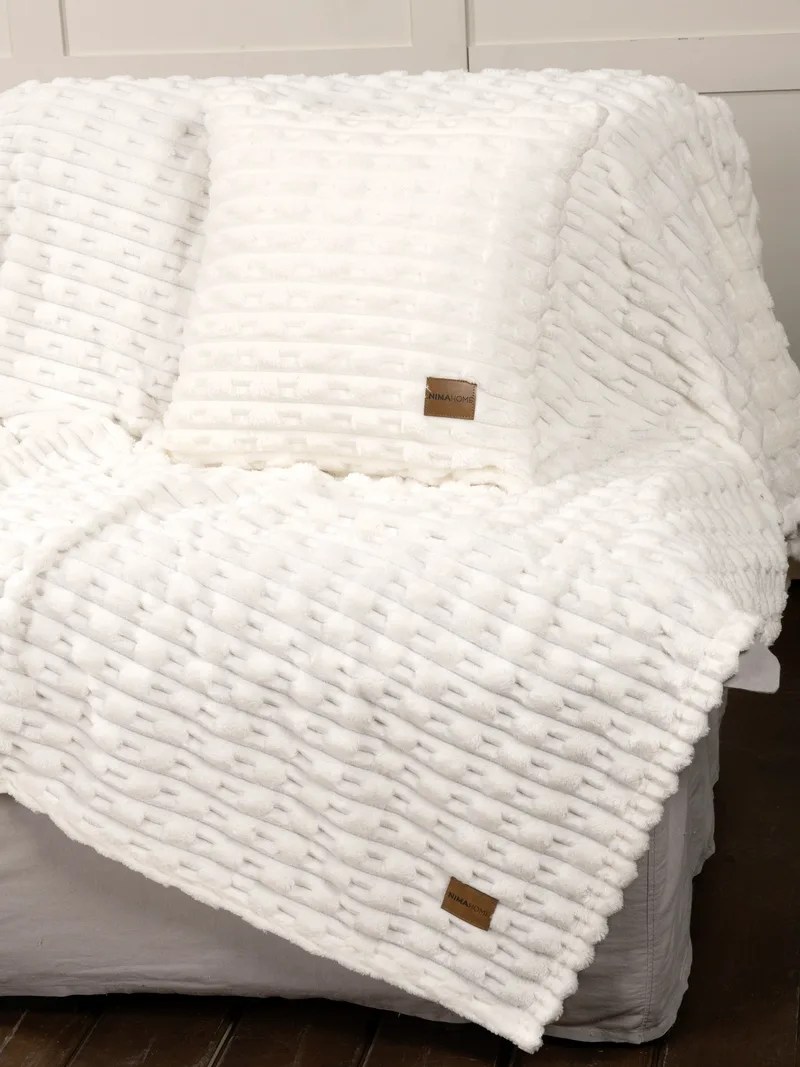 Μαξιλαροθήκη Διακόσμησης Nima Savara Ivory 45x45