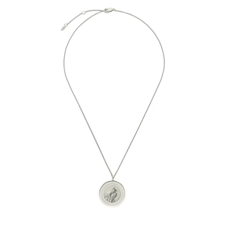 Κολιέ Fossil Harlow Locket JF04737040 Ασημί