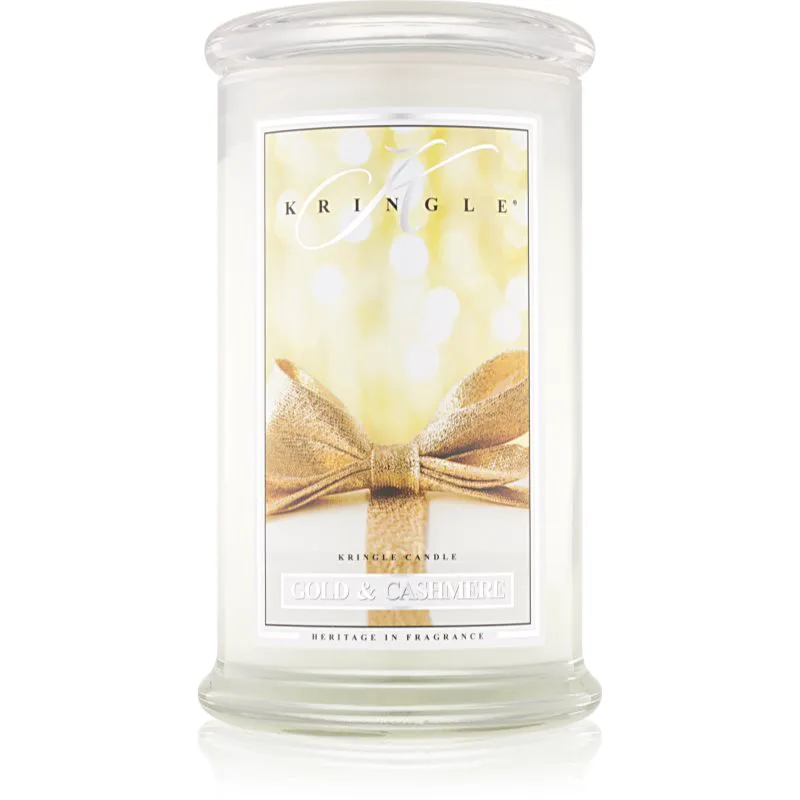 Kringle Candle Χρυσό & Cashmere αρωματικό κερί 624 γρ