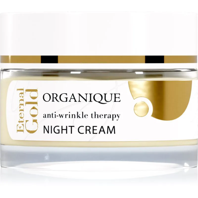 Organique Eternal Χρυσό Anti-Wrinkle Therapy ενυδατική αντιρυτιδική κρέμα νύχτας 50 ml