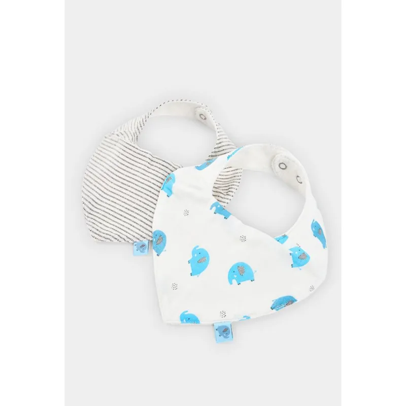 Σαλιάρες μπεμπέ 2 τεμ. αγόρι Boboli-213040-9834-White