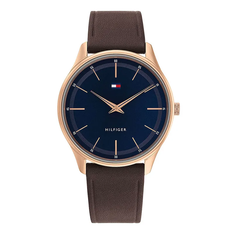 TOMMY HILFIGER Griffin Brown Leather Strap 1710466