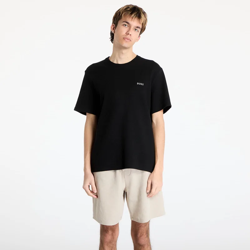 T-shirt Hugo Boss Men's Waffle T-Shirt Black M