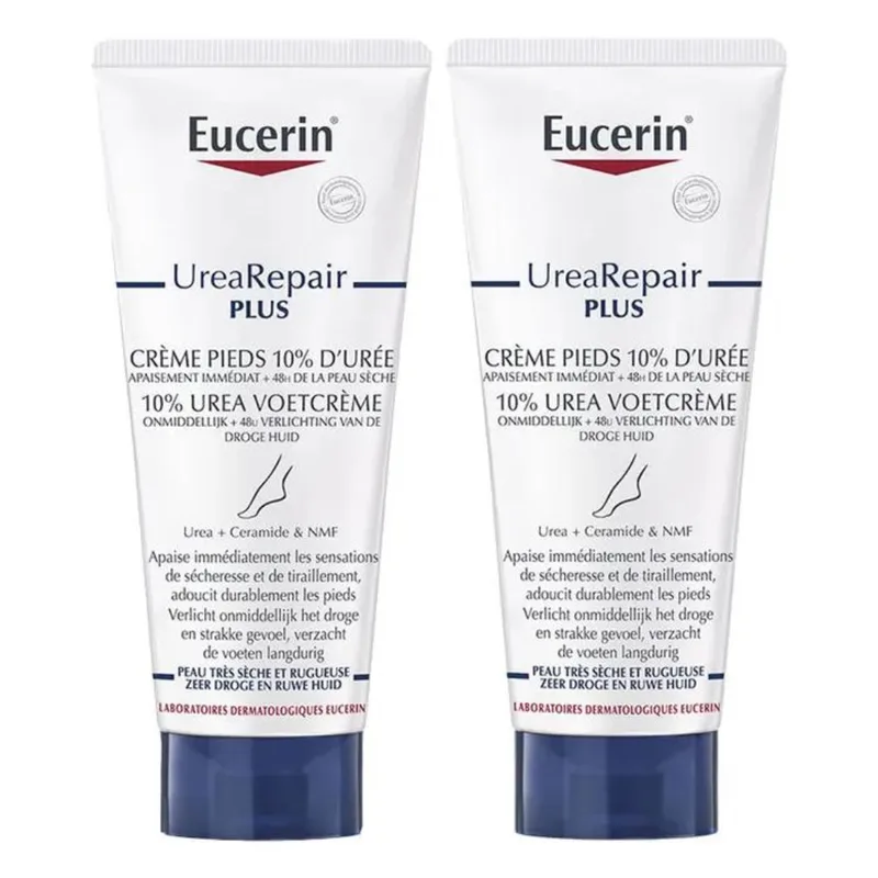 Eucerin UreaRepair Plus Foot Cream 10% Urea for Dry and Rough Skin 2x100ml