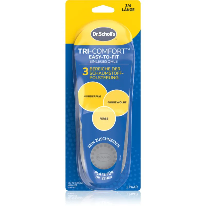 Scholl Dr. Scholl's Tri-Comfort πάτοι παπουτσιών μέγεθος Large - Men's EU 40 - 46.5 1 ζευγάρι