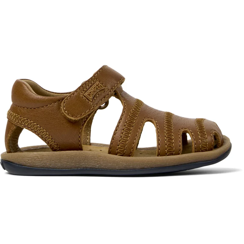 CAMPER Bicho - Πέδιλα Για Παιδιά - Καφέ, Μέγεθος 25, Smooth leather