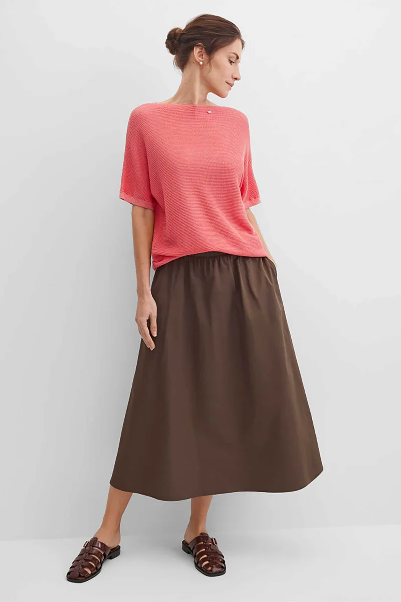 Gerry Weber γυναικεία φούστα midi - N65685357042 Καφέ
