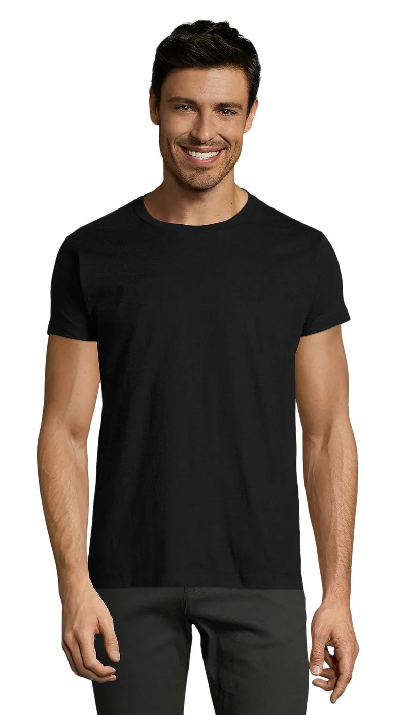 Ανδρικό T-shirt Sol's Imperial Fit - 00580 Deep Black