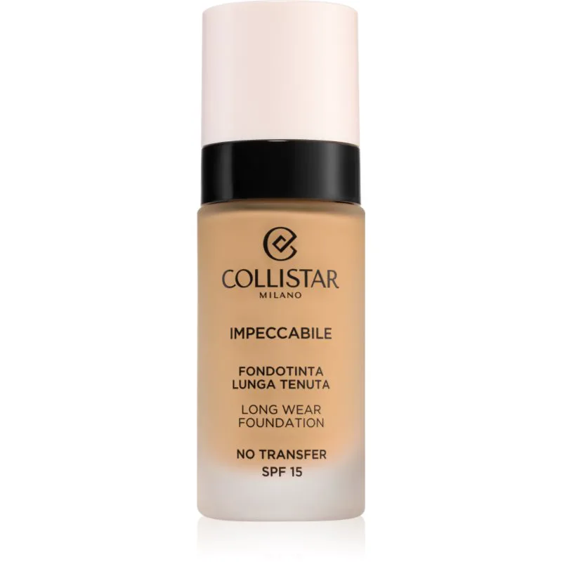 Collistar Impeccabile Long Wear Foundation μακράς διαρκείας μεικ απ SPF 15 4N Sand 30 ml