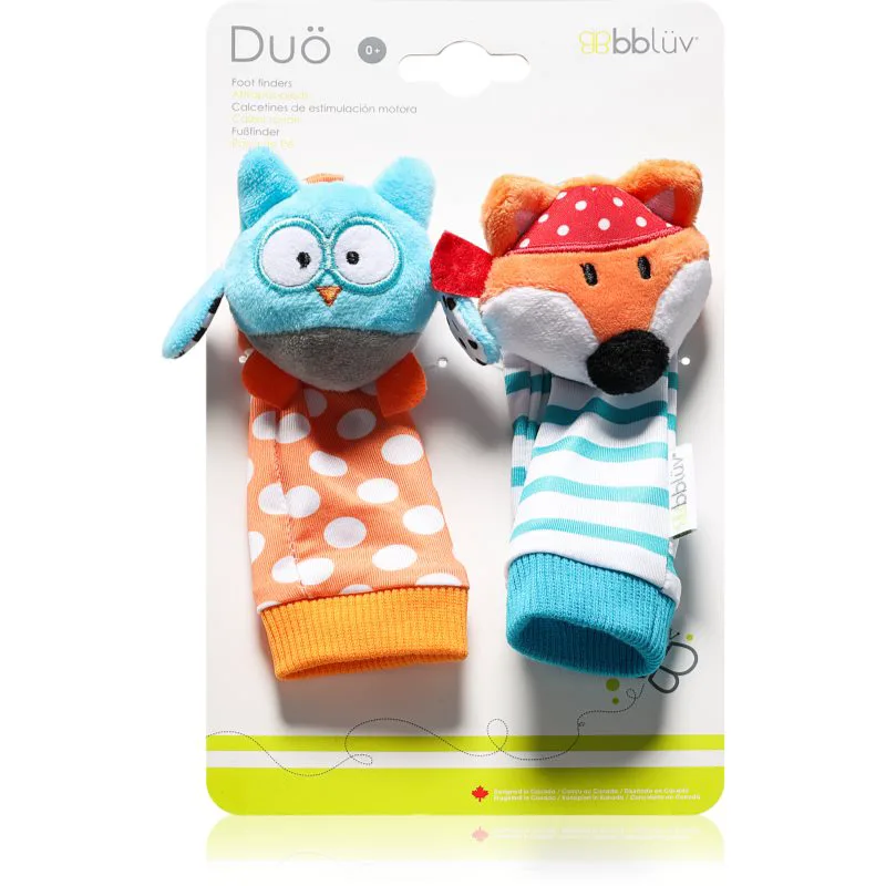 BBLÜV Düo κάλτσες κουδουνίστρα Owl / Fox 2 τμχ