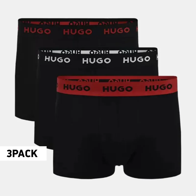 HUGO Underwear Trunk Triplet Pack Ανδρικά Εσώρουχα (9000273519_1611)