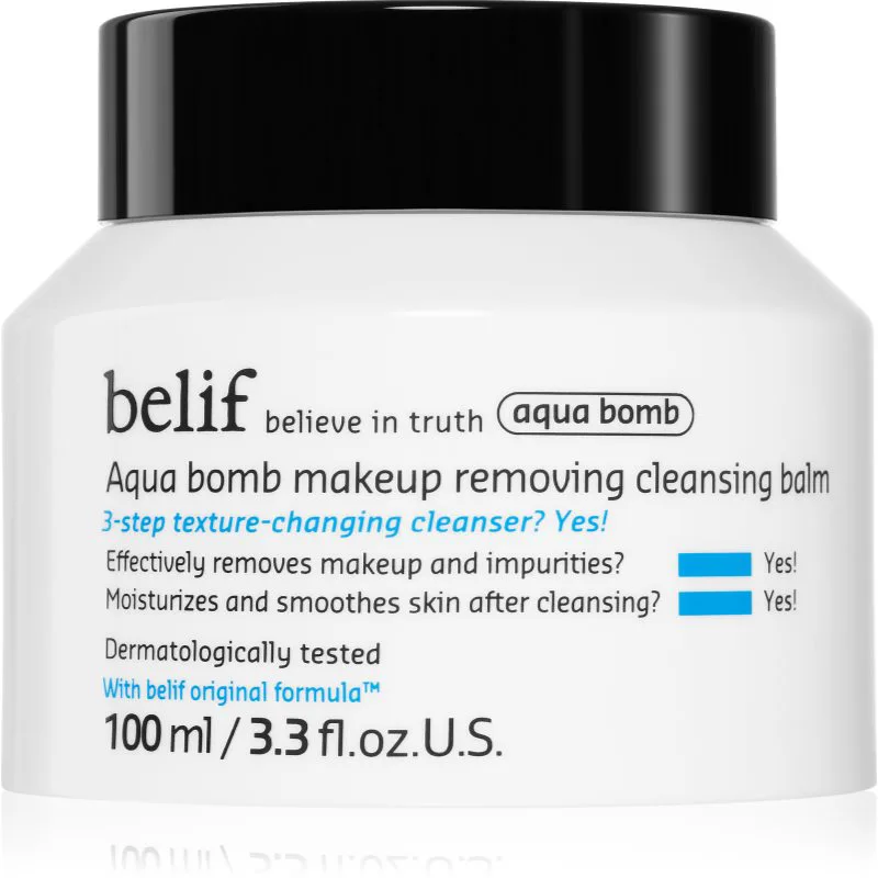 belif Aqua Bomb Makeup Removing Cleansing Balm βάλσαμο για ντεμακιγιάζ και καθαρισμό με ενυδατικό αποτέλεσμα 100 ml
