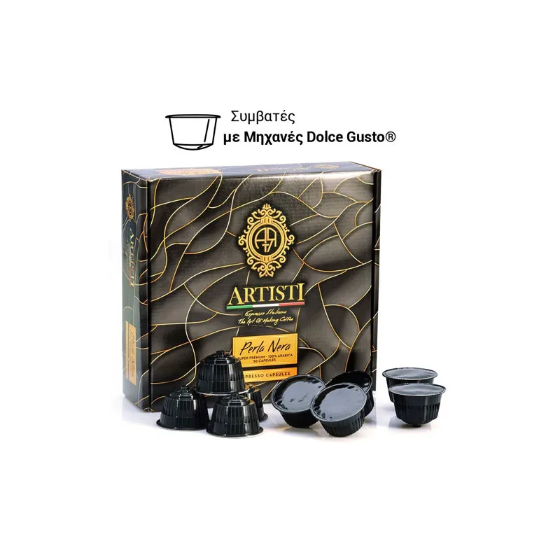 Artisti Perla Nera 100% Arabica Dolce Gusto κάψουλες - 50 τεμάχια