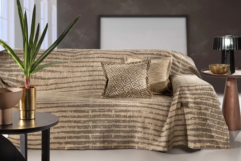 Ριχτάρι Διθέσιος Polycotton Chenille Sydney Golden 180x250εκ. Guy Laroche (Χρώμα: Χρυσό , Ύφασμα: 37% Βαμβάκι-21% Polyester-42% Acrylic) - Guy Laroche - 5206480666797