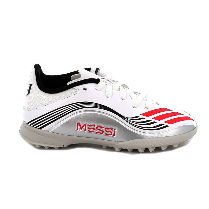 Ποδοσφαιρικό Παπούτσι για Αγόρι Adidas F50 Messi League Tf J Χρώματος Λευκό JP7456