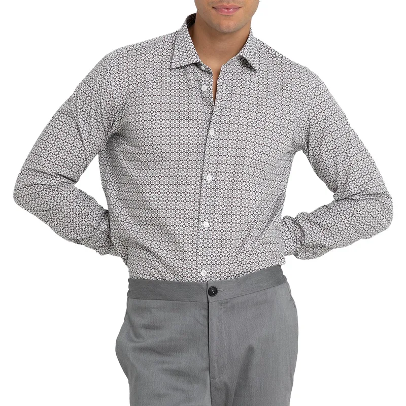 MONK Ανδρικό Πολύχρωμο Floral Print Shirt/Multicolour